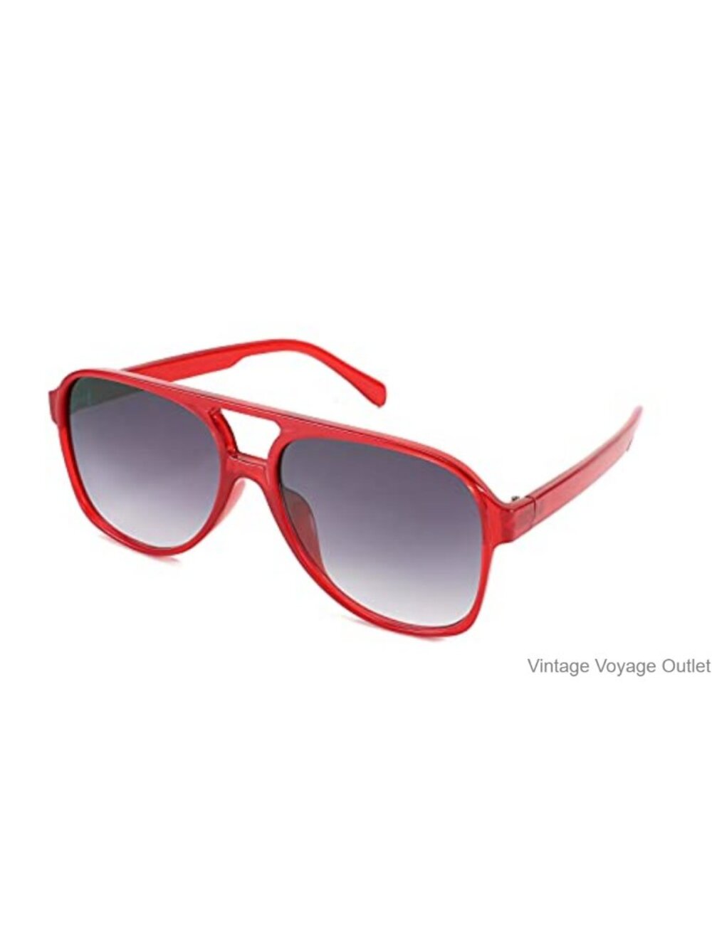 Vintage Retro Plastic Aviator Sunglasses UV400 Protection Square Frame